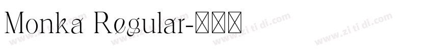 Monka Regular字体转换